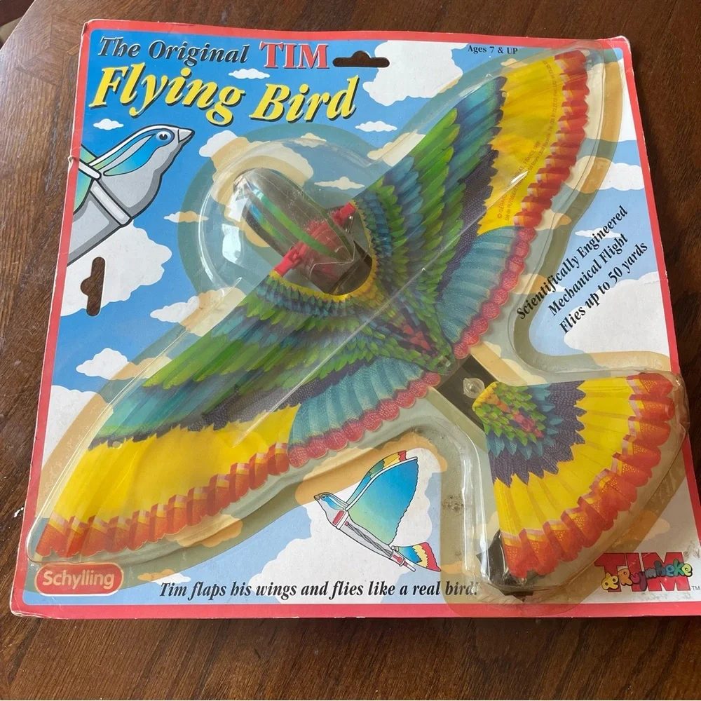 Vintage The Original TIM Flying Bird Toy - Multicolor